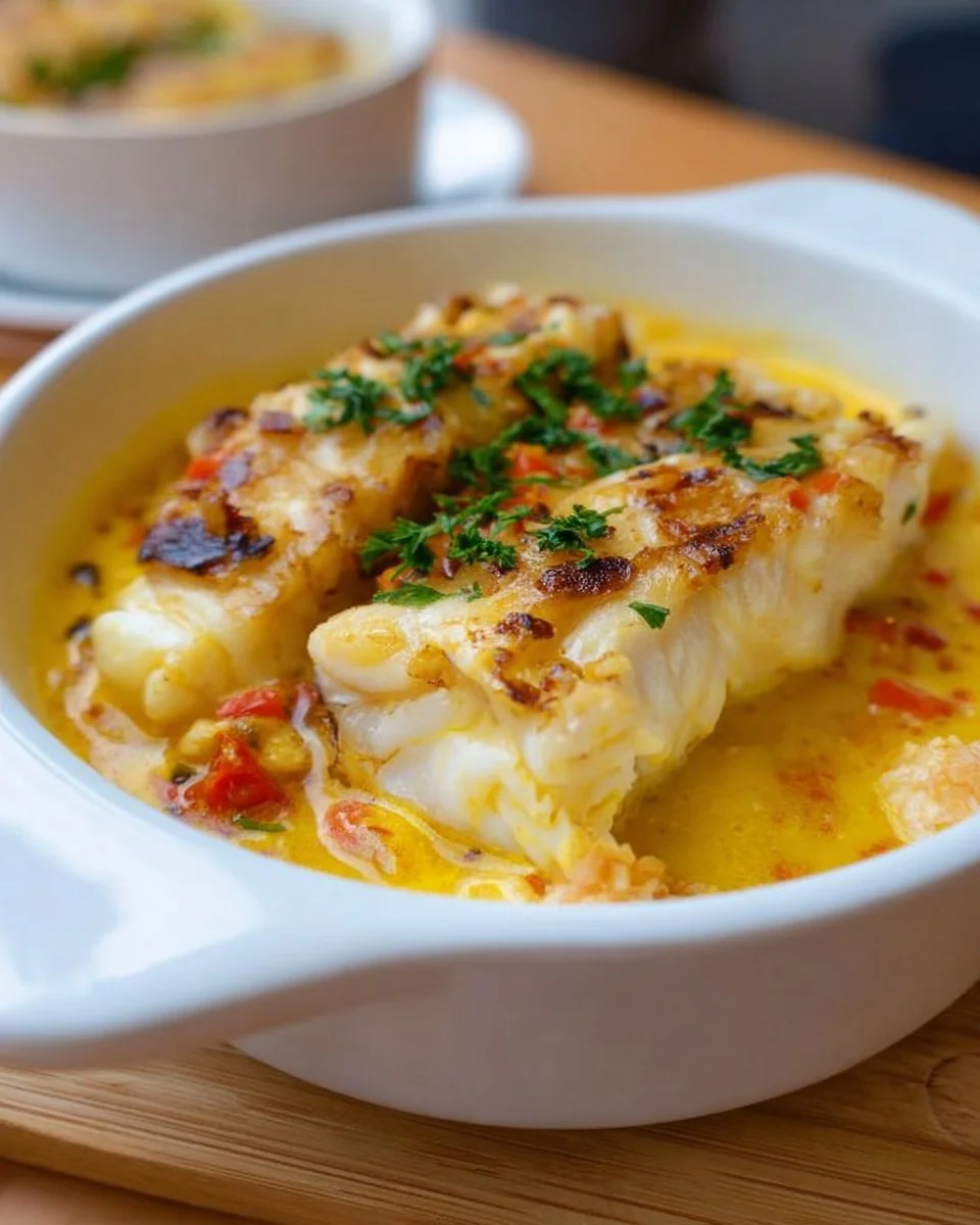 Cazuela de Pescado al Azafrán