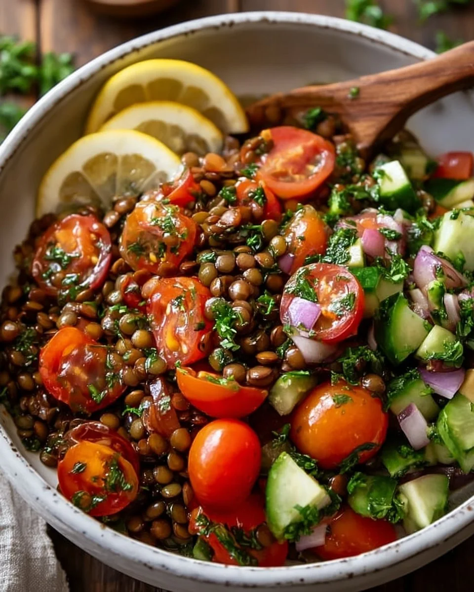 Ensalada de Lentejas con Tomate