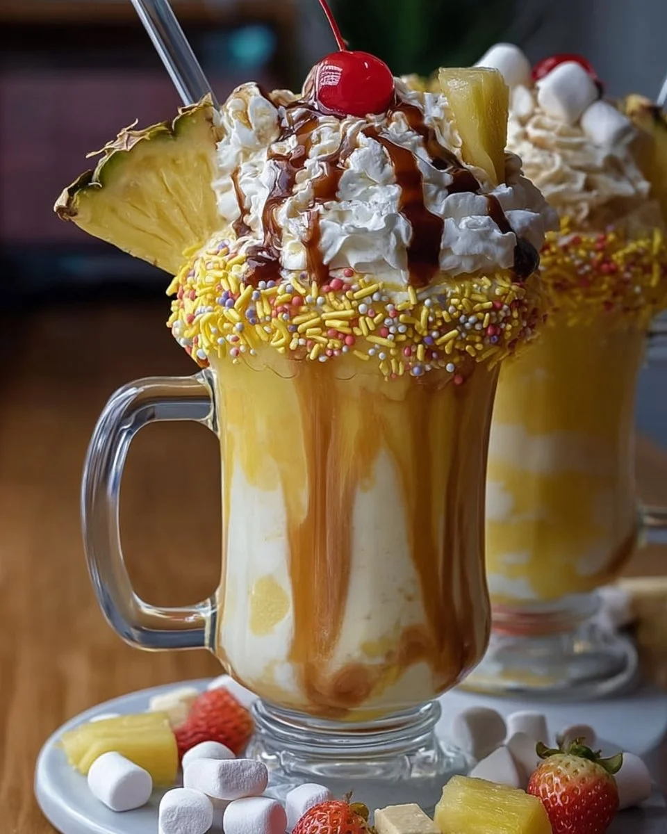 Freakshakes Tropicales Amarillos: Batidos Extremos