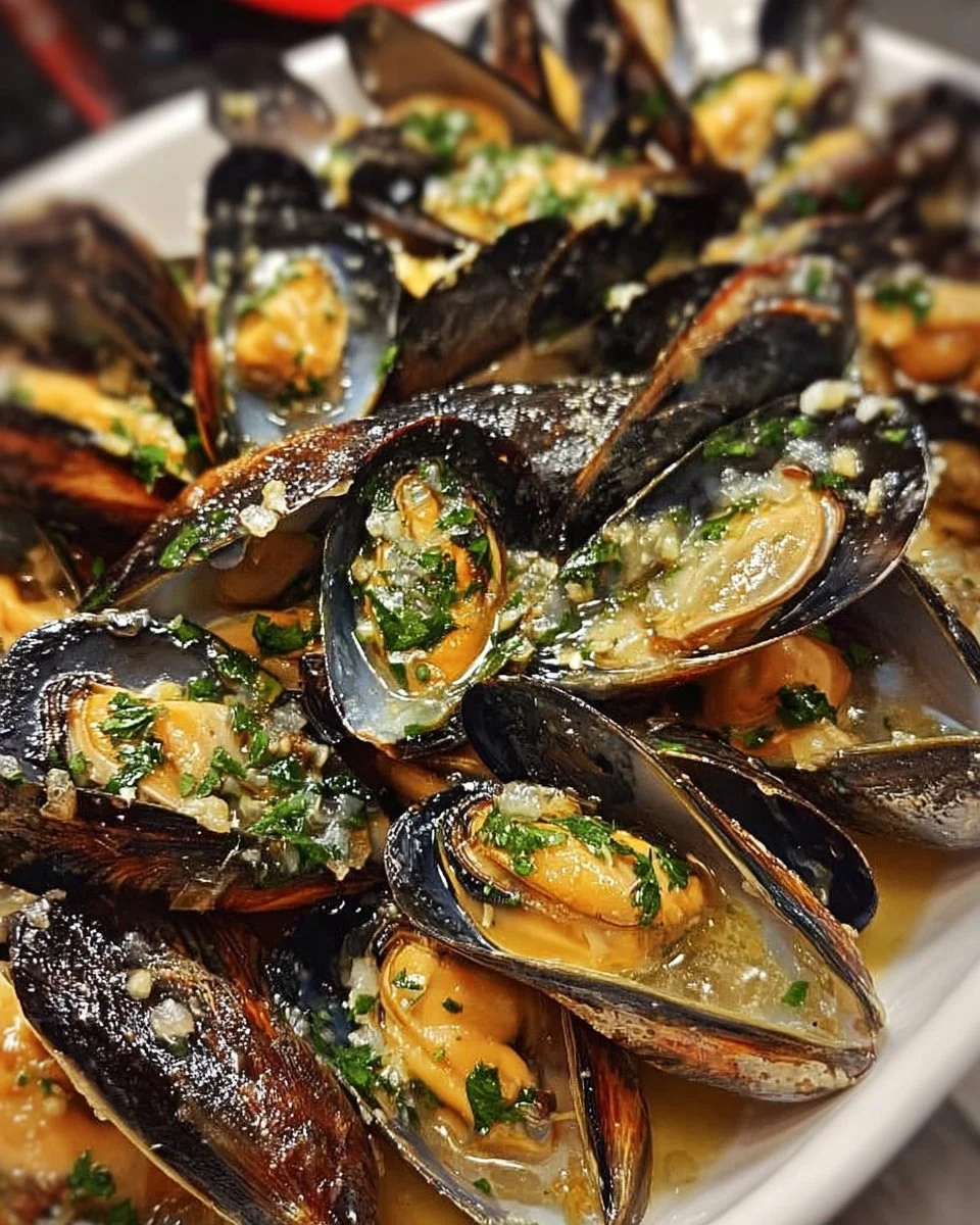 Mejillones al Ajo y Mantequilla