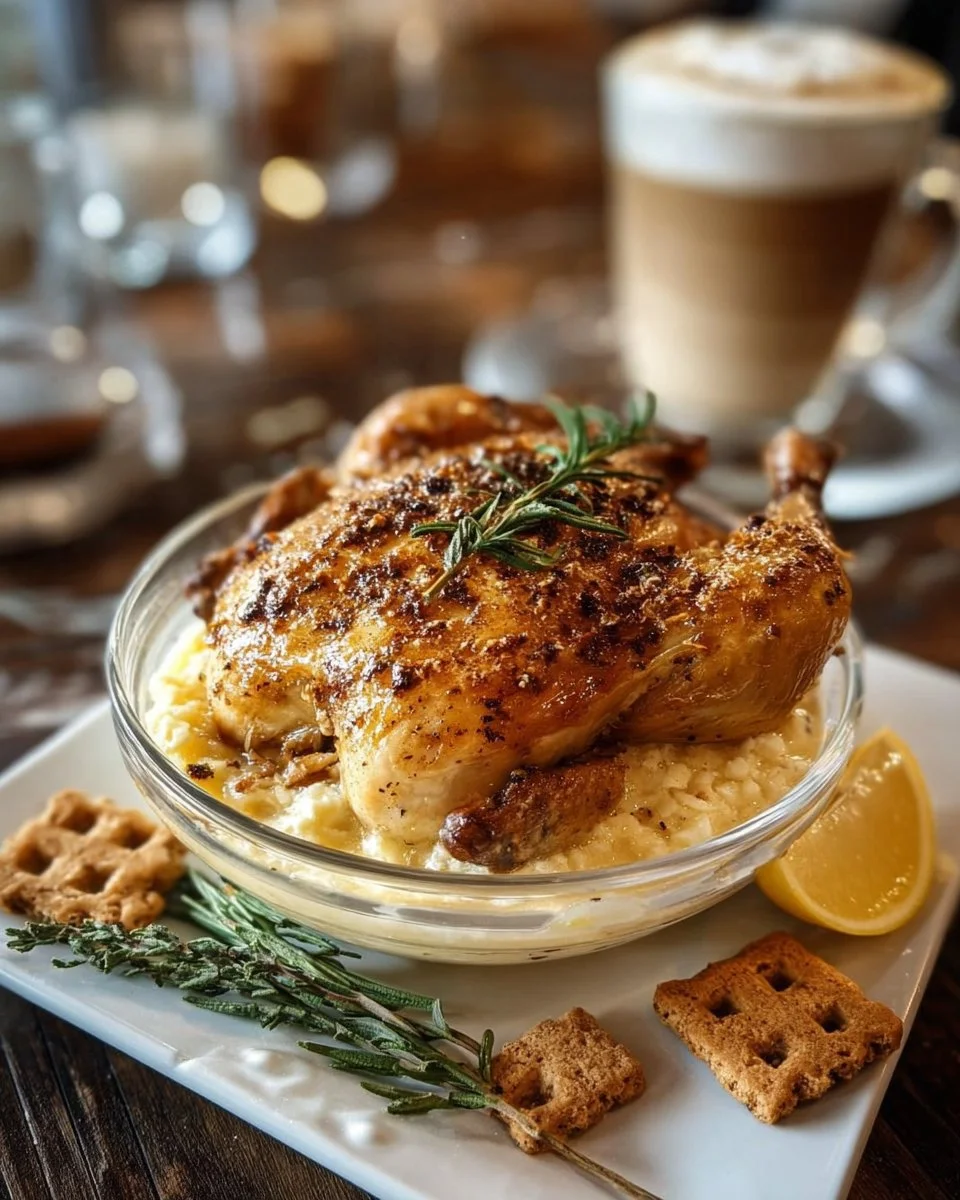 Pollo al horno jugoso