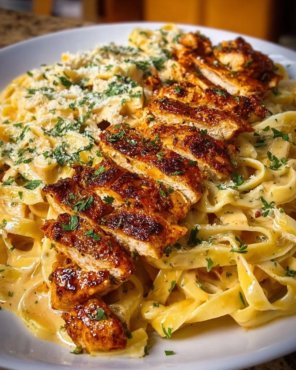 Pollo Alfredo Cajún