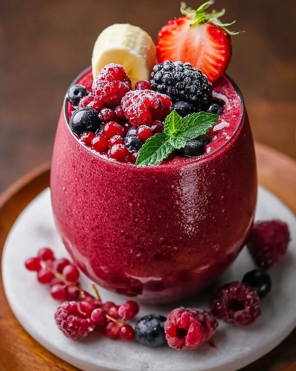 Smoothie de Frutos Rojos: Delicia Nutritiva y Refrescante