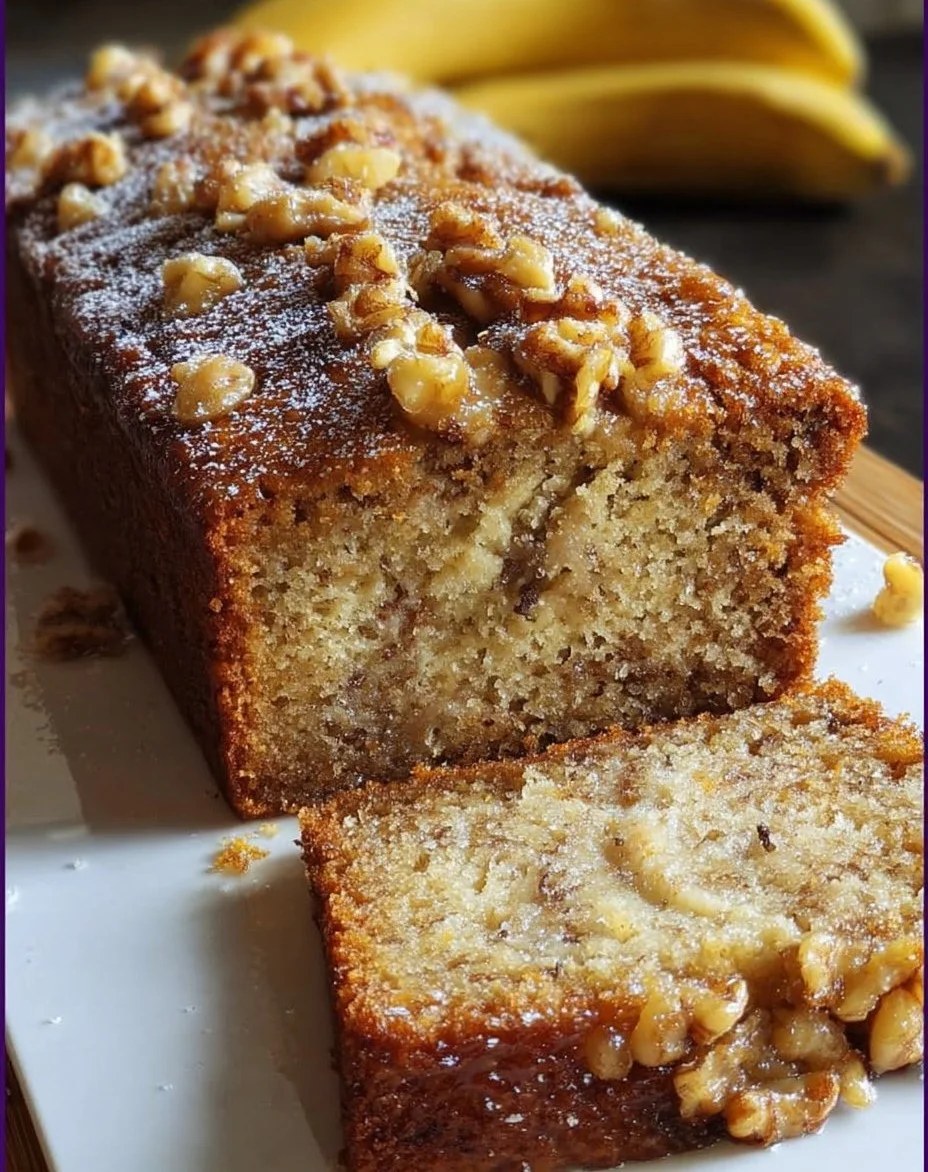 Bizcocho de Plátano y Nueces