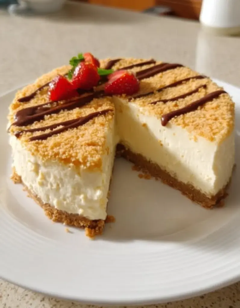 Cheesecake sin hornear fácil y delicioso, ideal para postres en familia