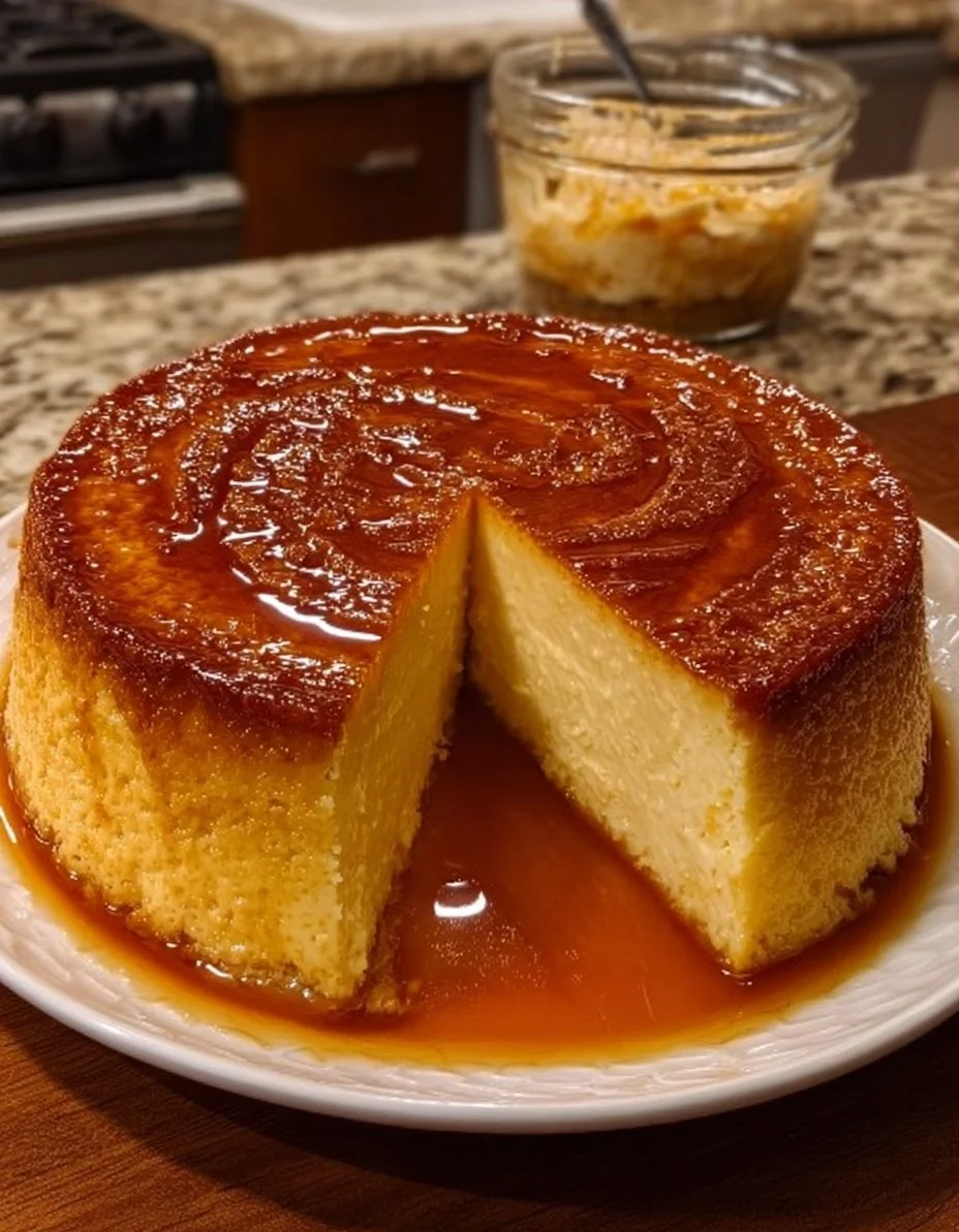 Flan de Elote y Queso Cremoso Aprobado por Abuelita