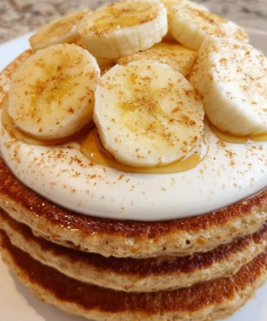Hotcakes de Avena con Plátano