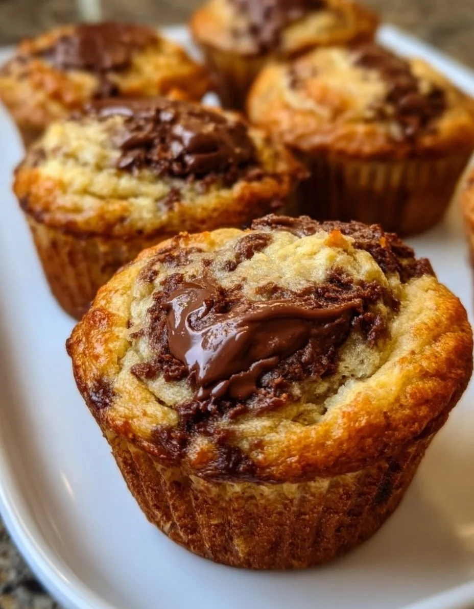 Muffins de Cottage con Plátano y Chocolate