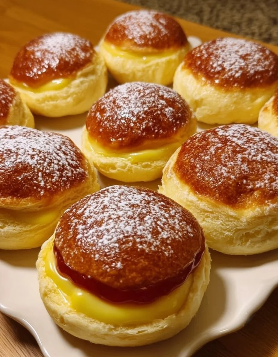 Pancitos Dulces Rellenos de Crema