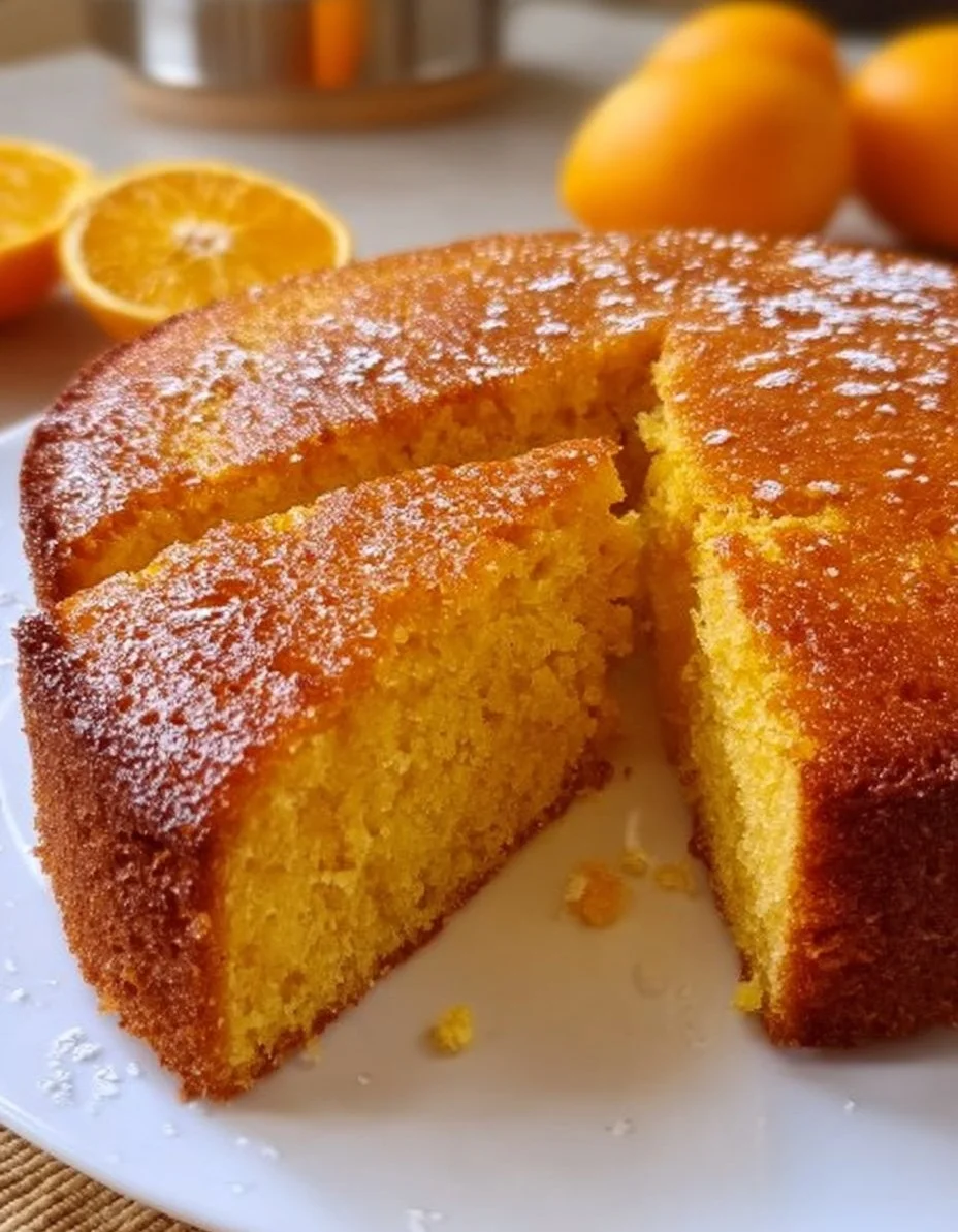 Pastel de Naranja Súper Esponjoso y Húmedo