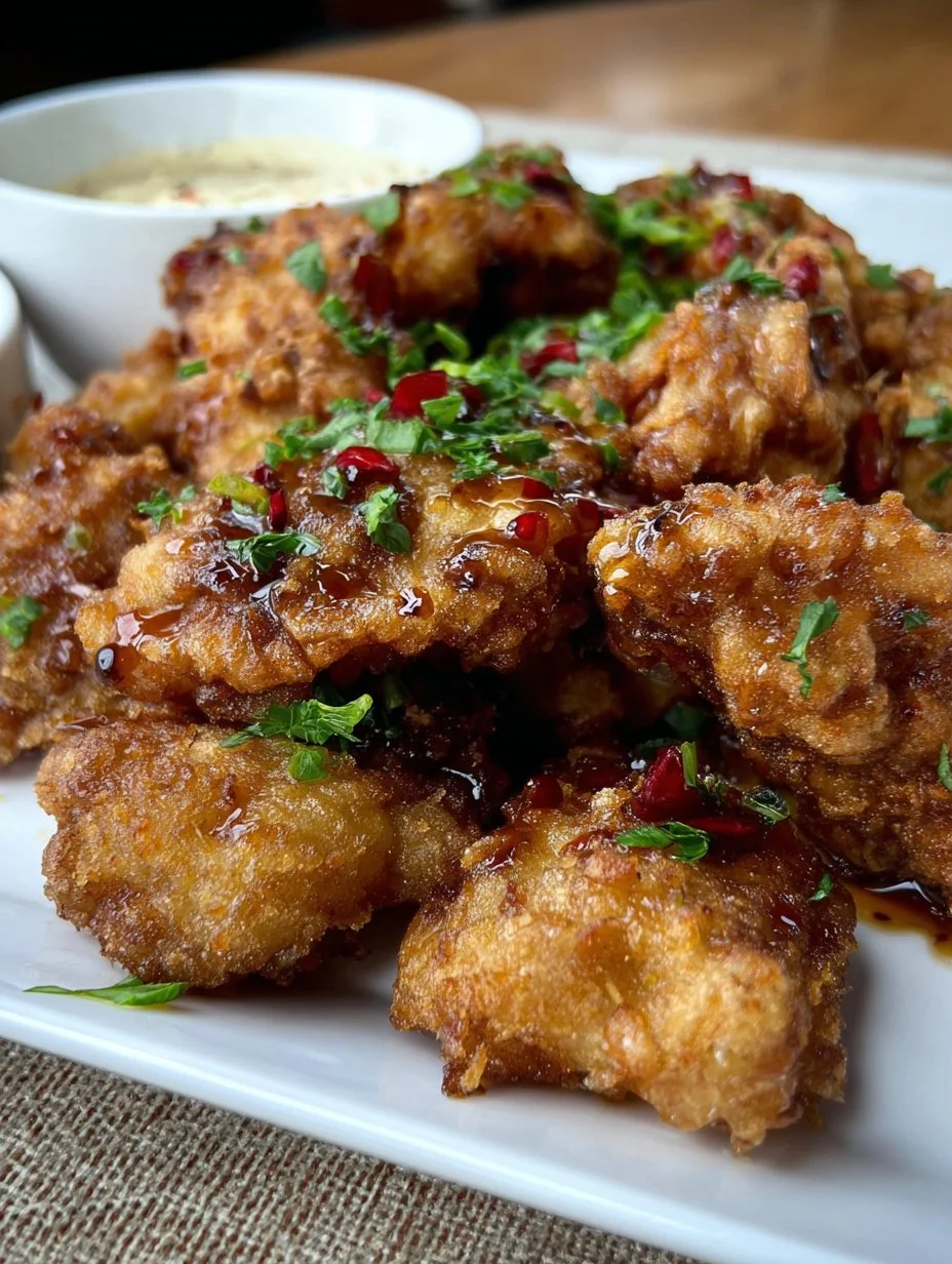 Pollo Frito con Sabores Asiáticos