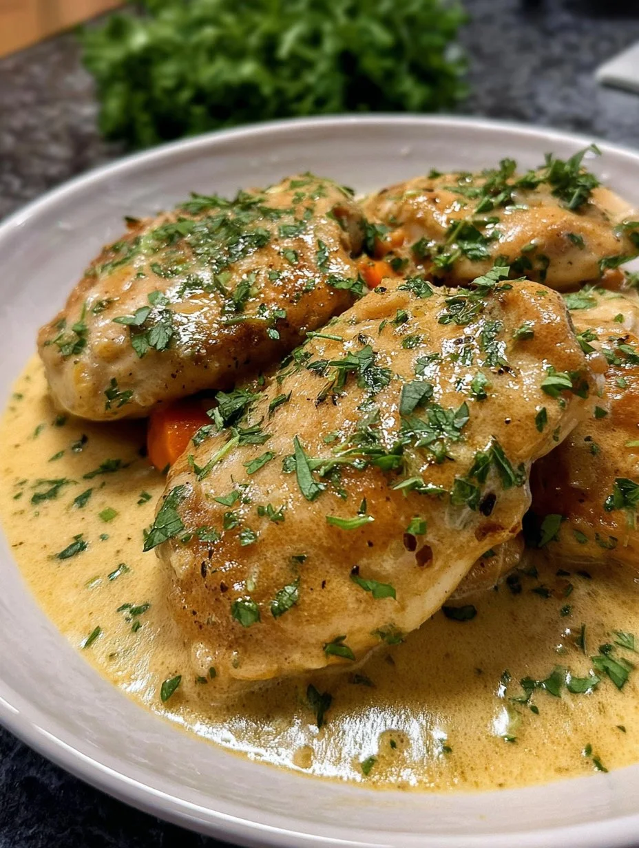 Pollo Guisado Cremoso