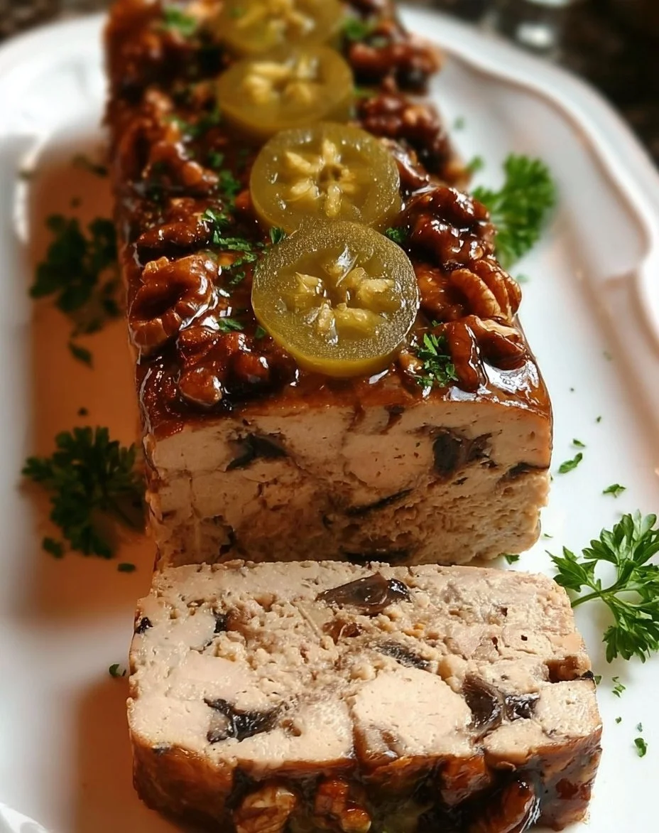 Terrine of Chicken, Mushrooms and Walnuts