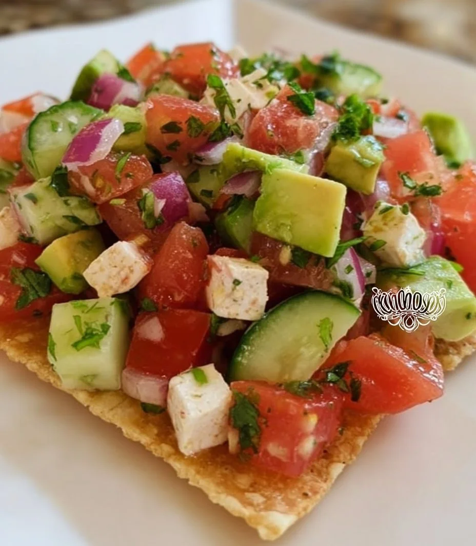 Tostadas de Ceviche de Queso Panela