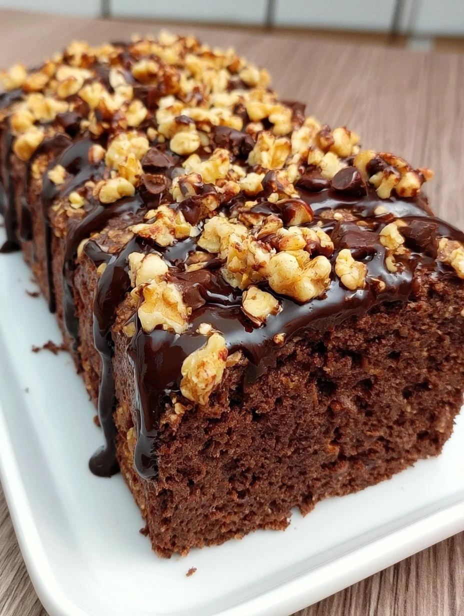 Bizcocho grande de chocolate y avena esponjoso y delicioso