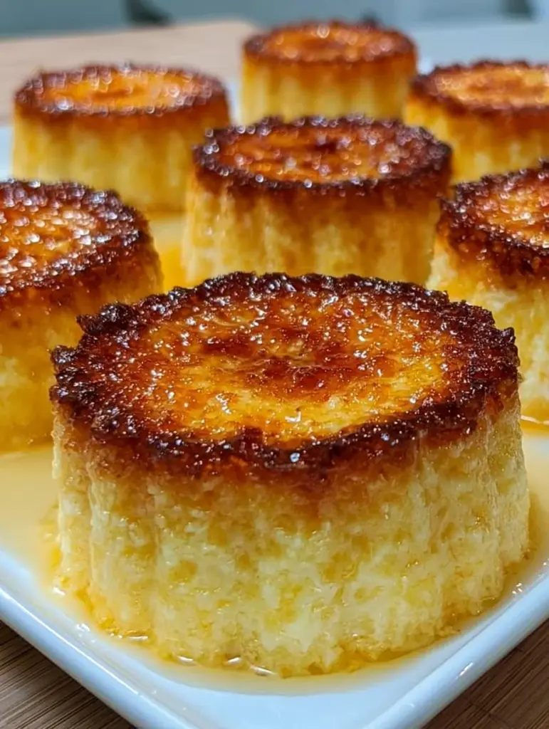 Flanecitos de Elote con Queso Crema, un delicioso postre mexicano.
