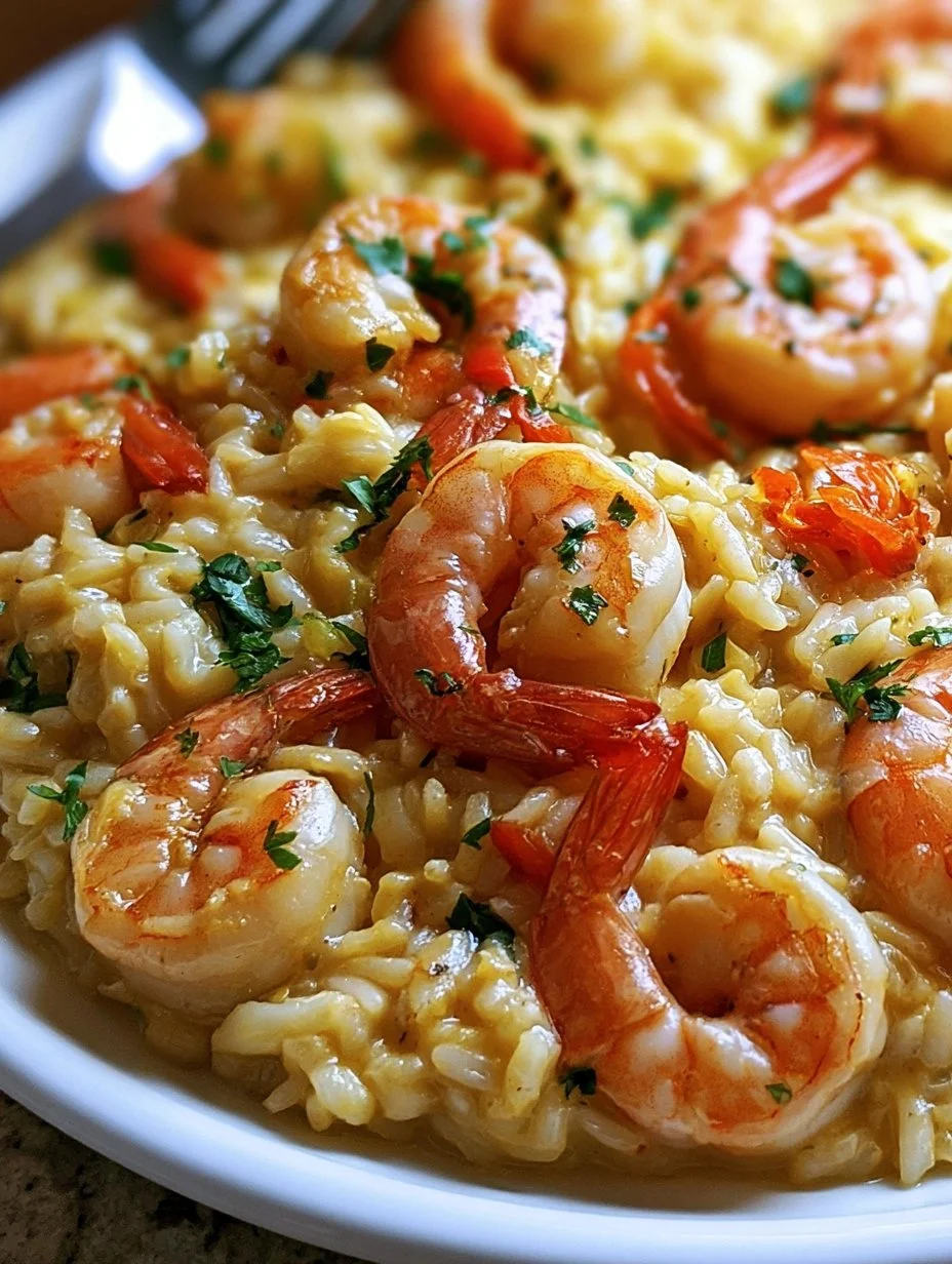 Arroz meloso con gambas