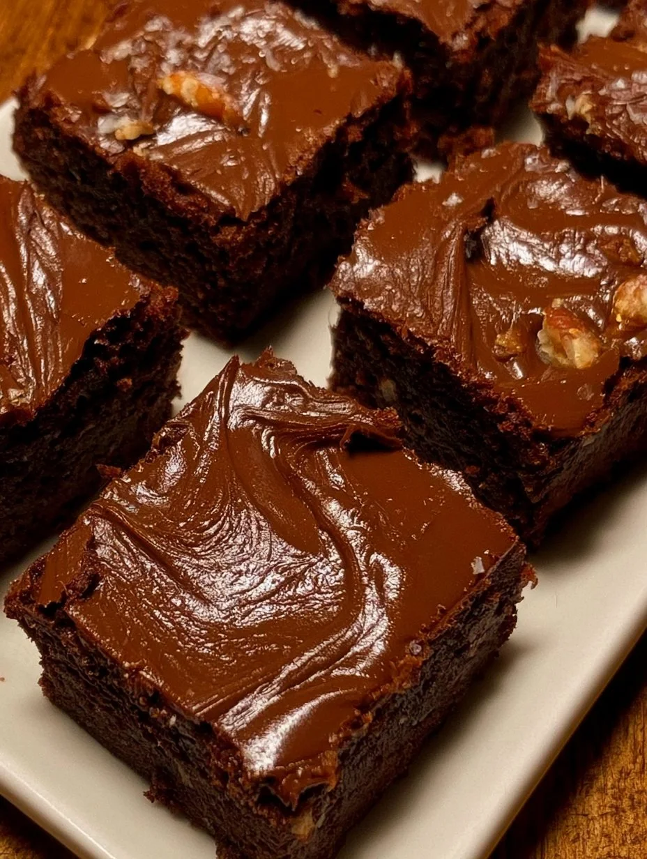 Brownies de chocolate con nueces