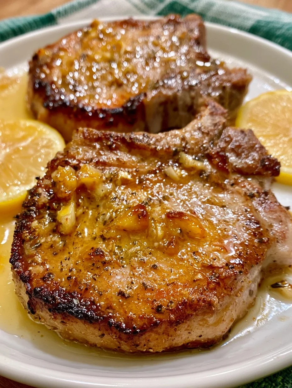 Chuletas de Cerdo al Limón y Miel