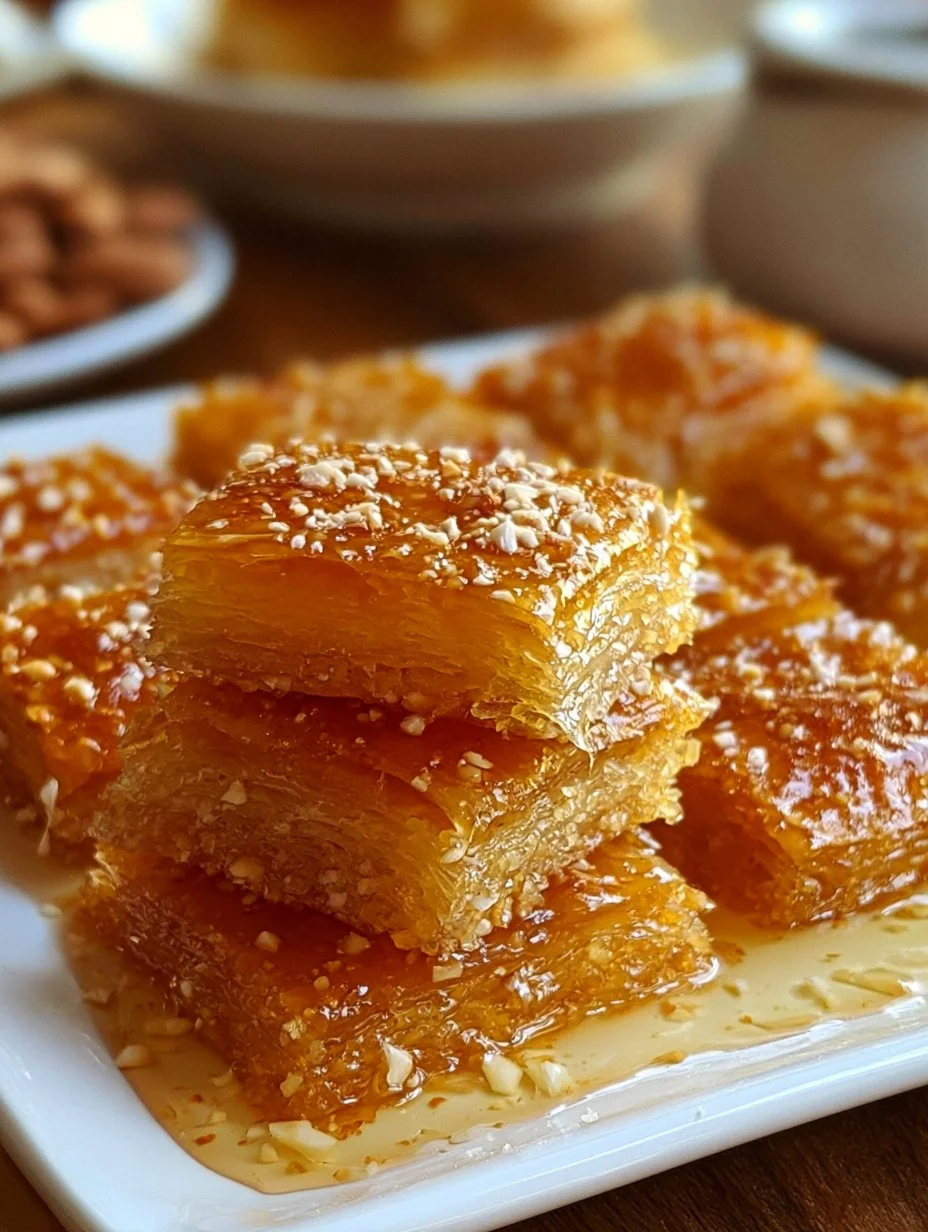 Dulces turcos crujientes