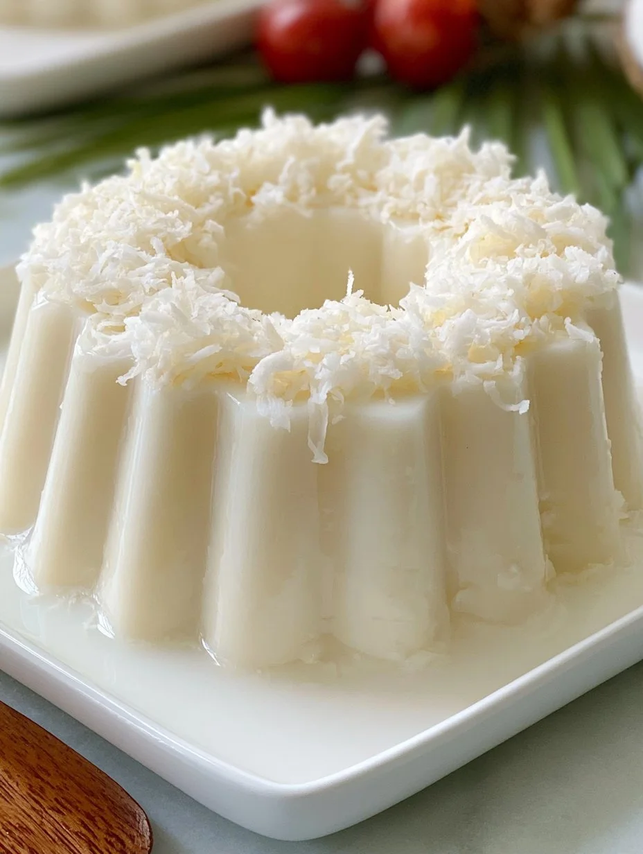 Gelatina de Coco con Leche