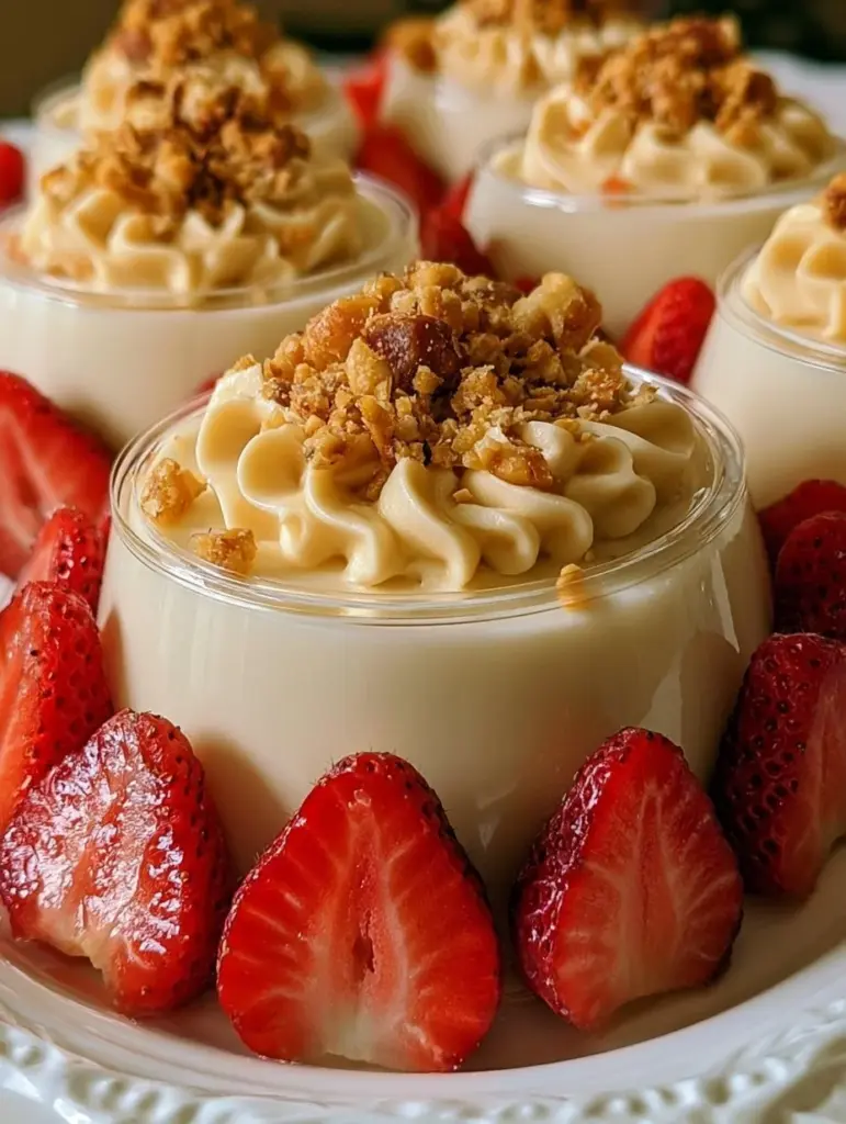 Gelatina de Mazapán decorada con frutos secos y mazapán.
