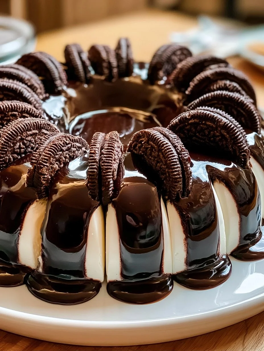 Gelatina de Oreo Flotante