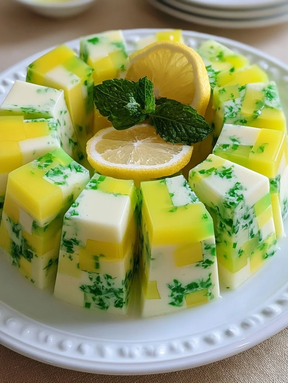 Gelatina Mosaico de Limón Cremosa