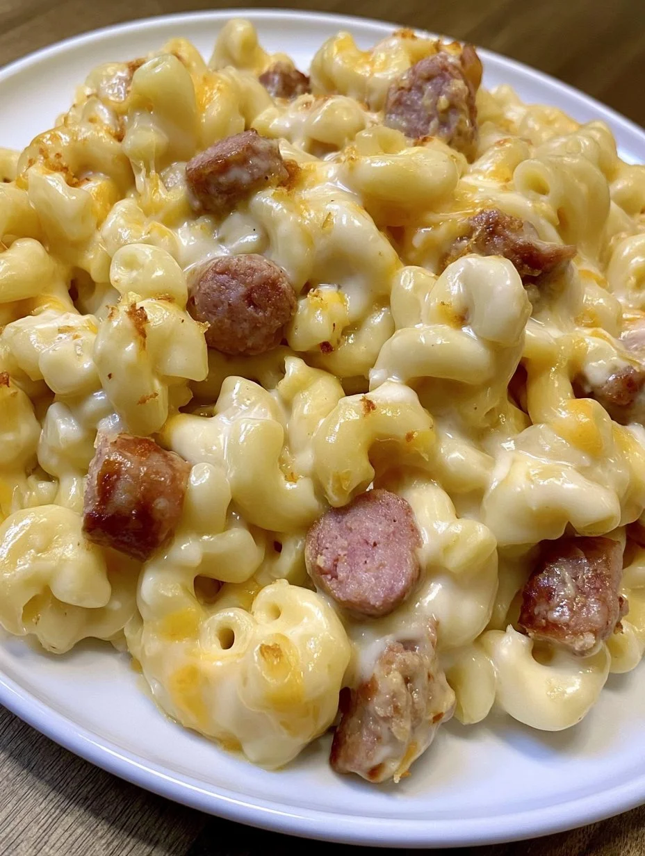 Macarrones con Queso y Salchicha