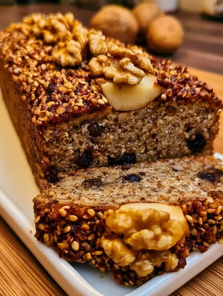 Pastel de avena sin harina y sin azúcar refinado con ingredientes saludables