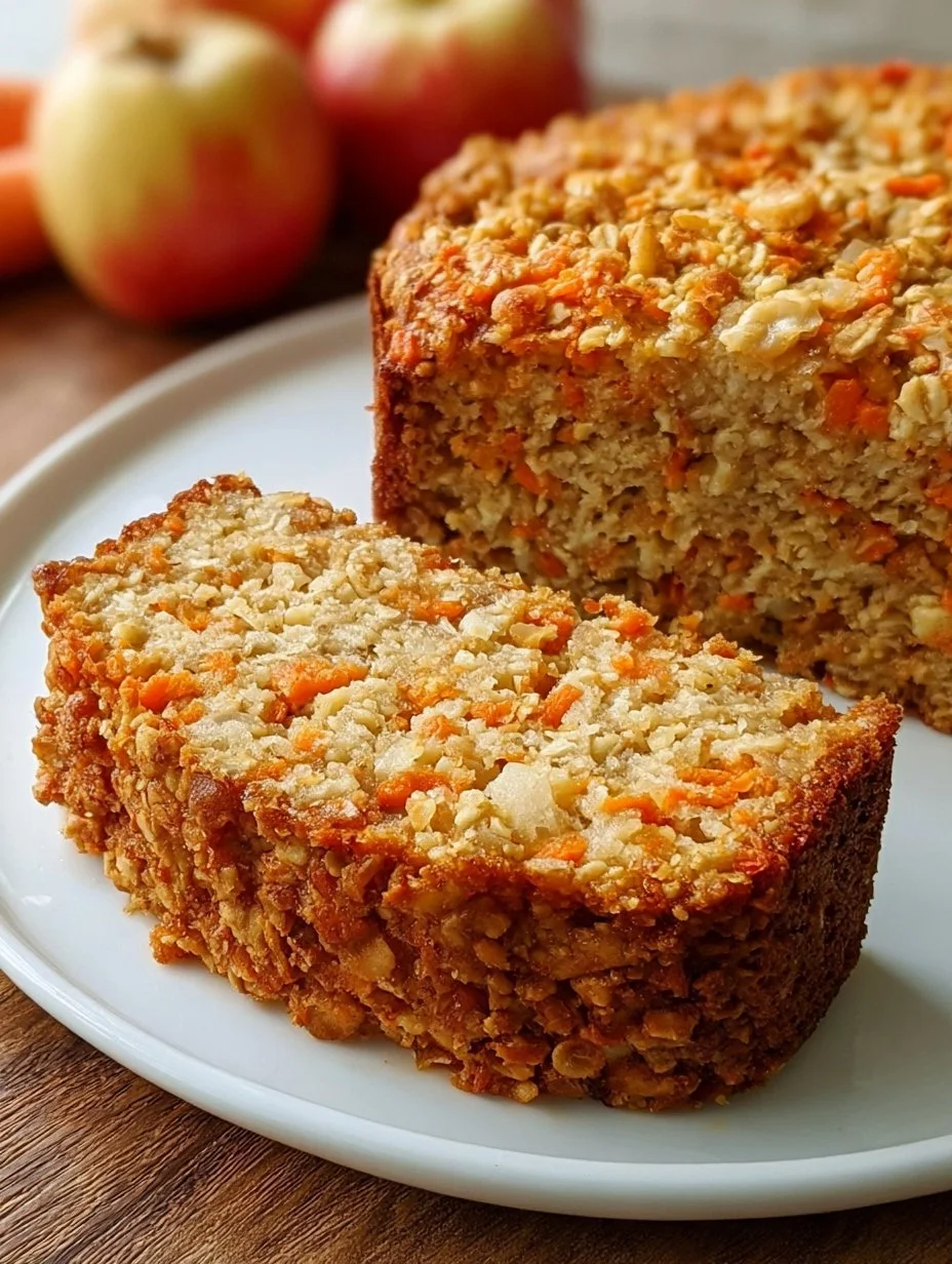 Pastel de Avena, Manzana y Zanahoria (Sin Harina ni Azúcar Refinada)