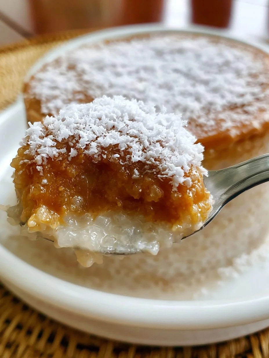 Pudín de Tapioca con Coco y Dulce de Leche