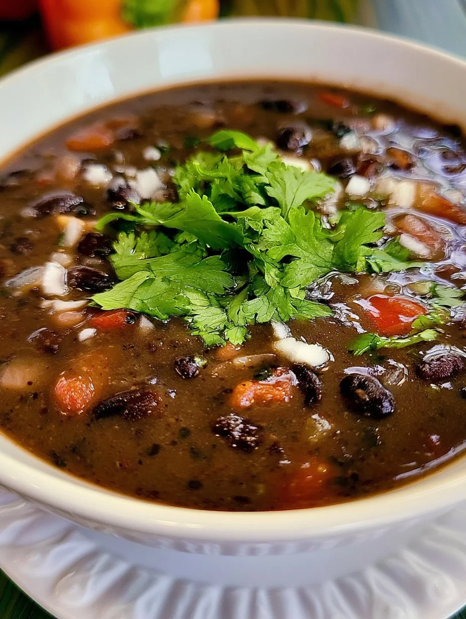 Sopa de Alubias Negras